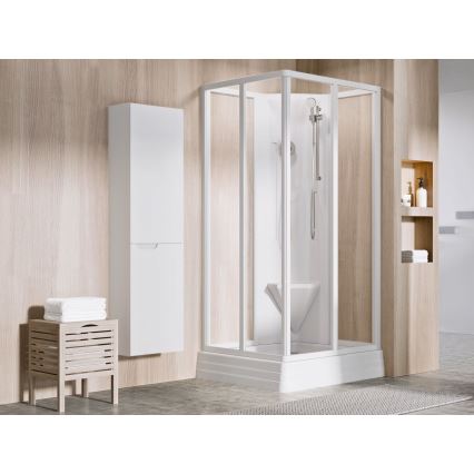 Ravak A007701120 - Receveur de douche carré ANGELA 90x90 cm blanc