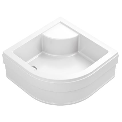 Ravak A217001020 - Receveur de douche quart de cercle SABINA 90x90 cm blanc