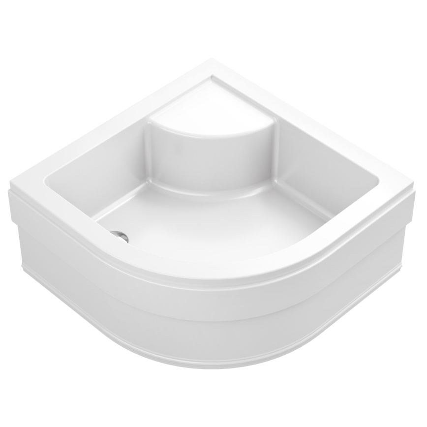 Ravak A217001020 - Receveur de douche quart de cercle SABINA 90x90 cm blanc