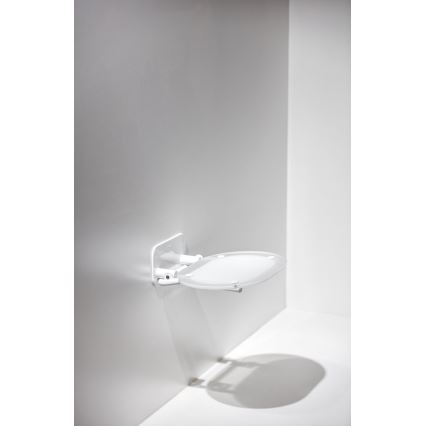 Ravak B8F0000028 - Siège de douche rabattable OVO blanc