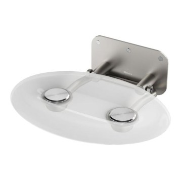 Ravak B8F0000048 - Siège de douche rabattable OVO en inox