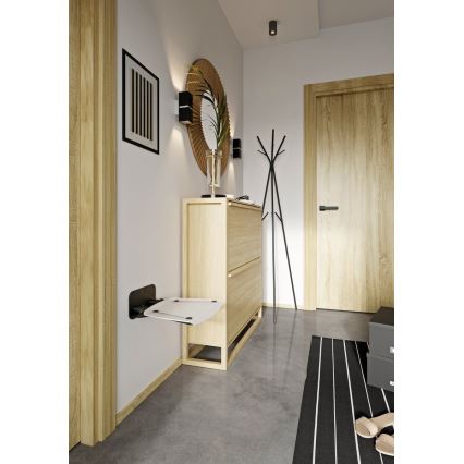 Ravak B8F0000060 - Siège de douche rabattable OVO noir