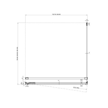 Ravak - Cabine de douche COOL 80x80 cm noire
