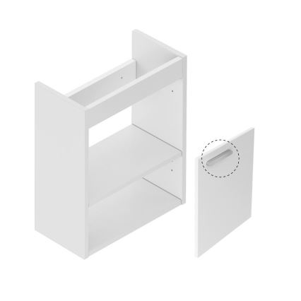 Ravak X000000538 - Meuble sous-vasque CHROME 40 x 50 cm blanc