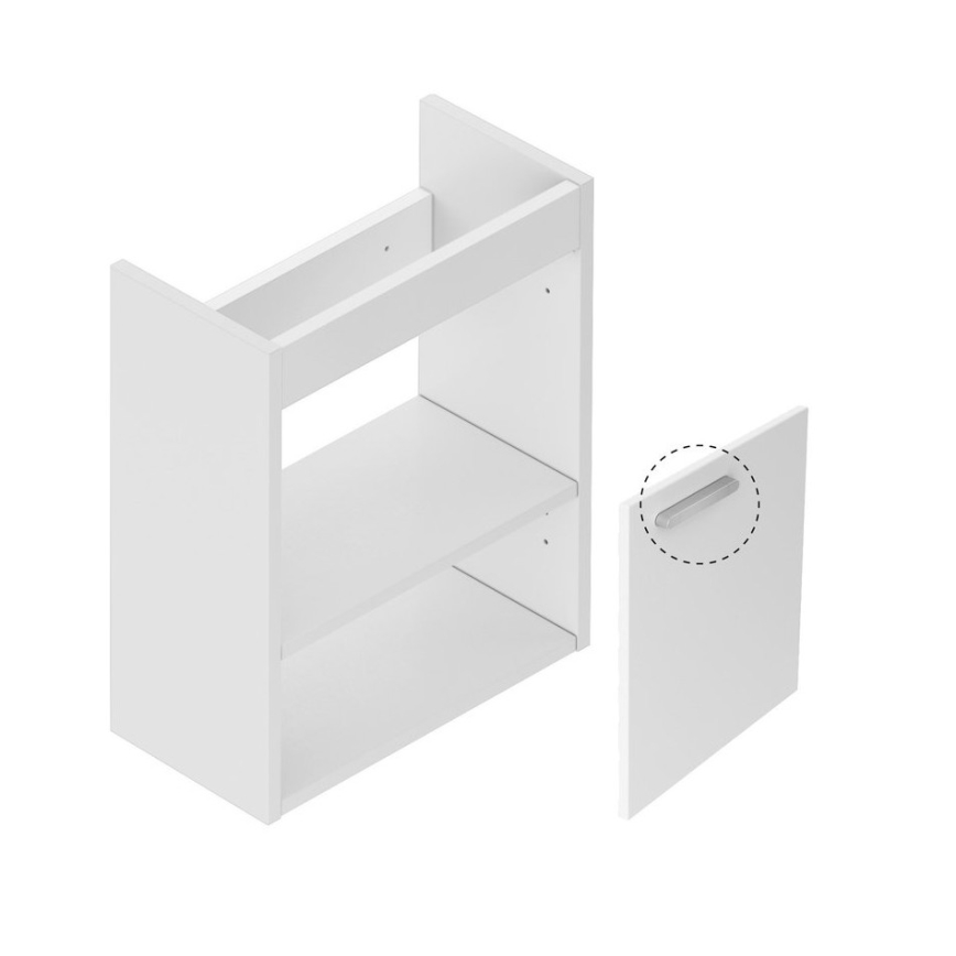 Ravak X000000538 - Meuble sous-vasque CHROME 40 x 50 cm blanc