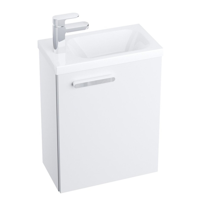 Ravak X000000540 - Porte droite pour meuble sous-vasque CHROME 37,5x53 cm blanche