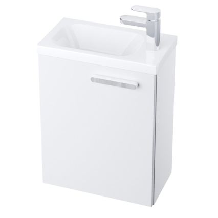 Ravak X000000540 - Porte gauche pour meuble sous-lavabo CHROME, 37,5 x 53 cm, blanche