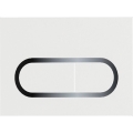 Ravak X01455 - Plaque de commande CHROME 24,7 x 16,5 cm blanche