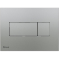 Ravak X01456 - Bouton de chasse d'eau UNI 24,7 x 16,5 cm, chrome mat