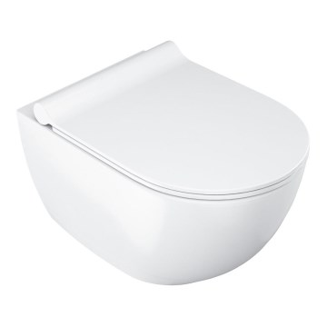 Ravak X01535 - WC suspendu UNI sans bride, en céramique, blanc