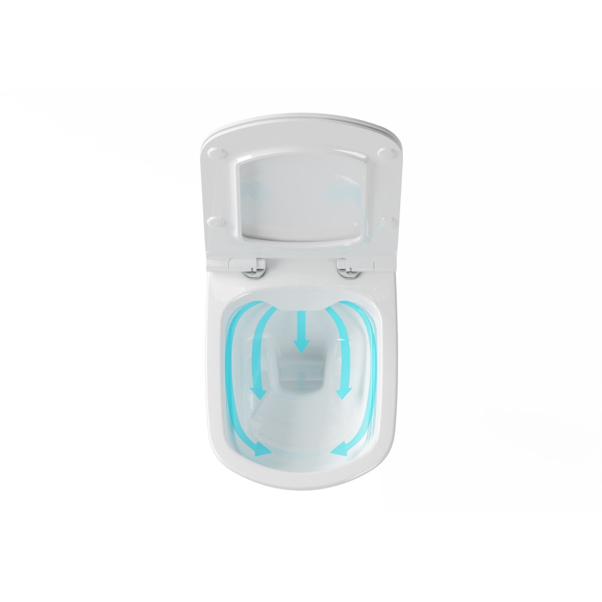 Ravak X01671 - WC suspendu sans rebord CLASSIC céramique/blanc