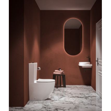 Ravak X01870 - WC combiné sans bride avec abattant SoftClose OPTIMA, céramique/blanc