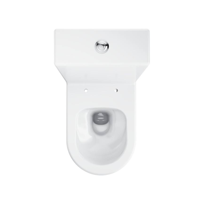 Ravak X01870 - WC combiné sans bride avec abattant SoftClose OPTIMA, céramique/blanc