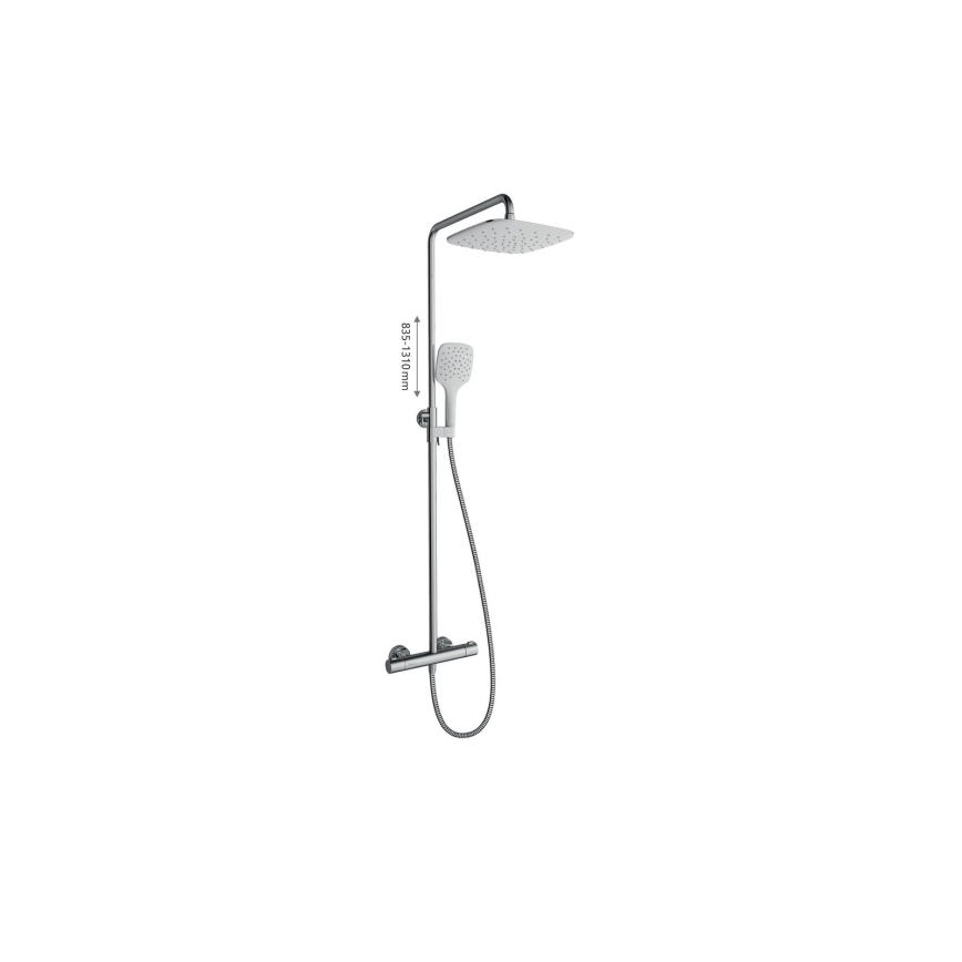 Ravak X070099 - Ensemble de douche avec mitigeur thermostatique TERMO, finition chrome brillant