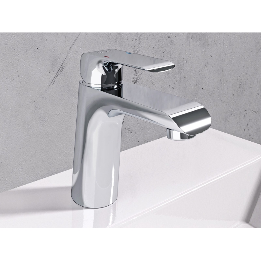 Ravak X070118 - Mitigeur pour lavabo FLAT 15,1 cm chromé brillant