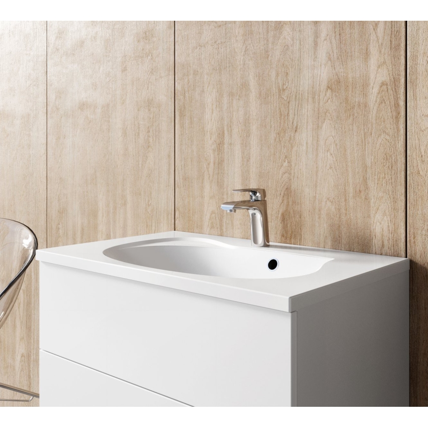 Ravak X070118 - Mitigeur pour lavabo FLAT 15,1 cm chromé brillant