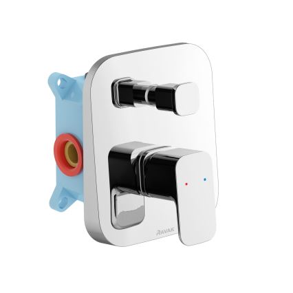 Ravak X070136 - Mitigeur de douche pour installation encastrée FREE, chrome brillant