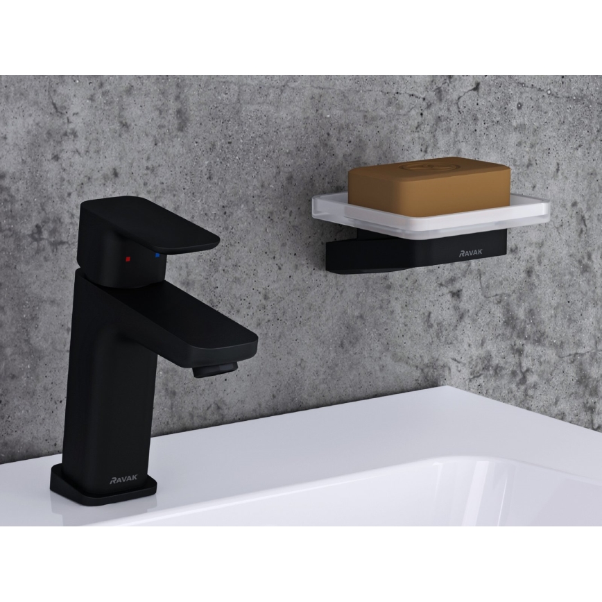 Ravak X070148 - Mitigeur lavabo FREE 14,4 cm noir