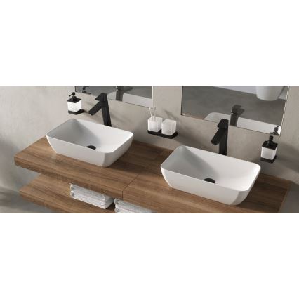 Ravak X070151 - Mitigeur de lavabo FREE 33,4 cm noir