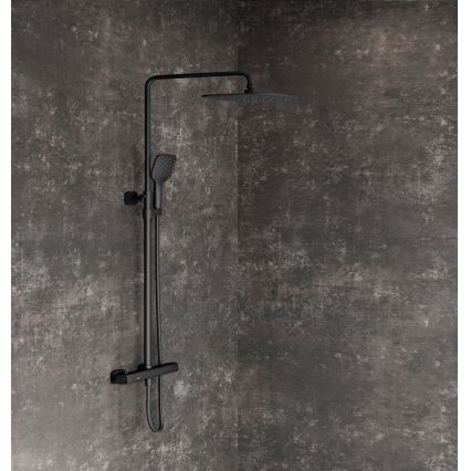 Ravak X070160 - Ensemble de douche avec mitigeur thermostatique FREE noir