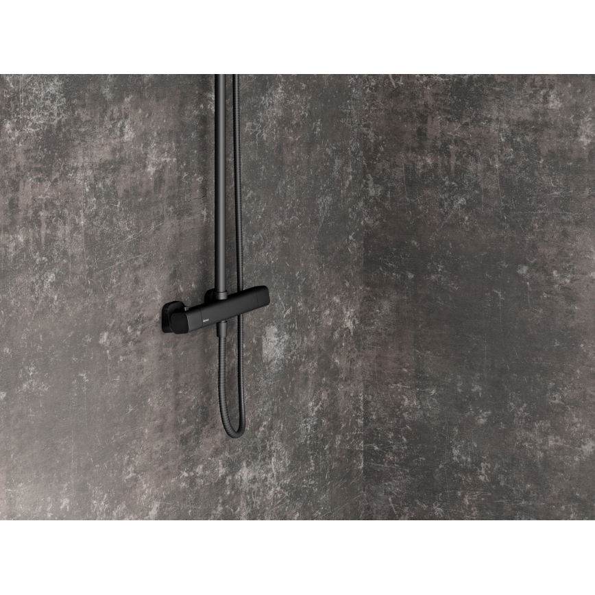 Ravak X070160 - Ensemble de douche avec mitigeur thermostatique FREE noir
