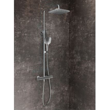 Ravak X070171 - Ensemble de douche avec mitigeur FREE, finition chrome brillant