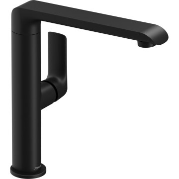 Ravak X070174 - Mitigeur lavabo/évier FLAT 26,2 cm noir mat