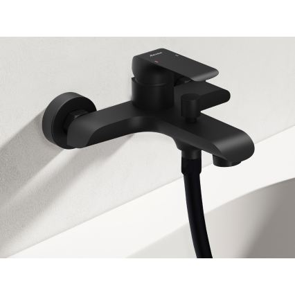 Ravak X070175 - Mitigeur de baignoire FLAT noir mat