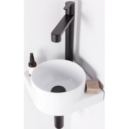 Ravak X070182 - Mitigeur de lavabo PURI 32,2 cm noir