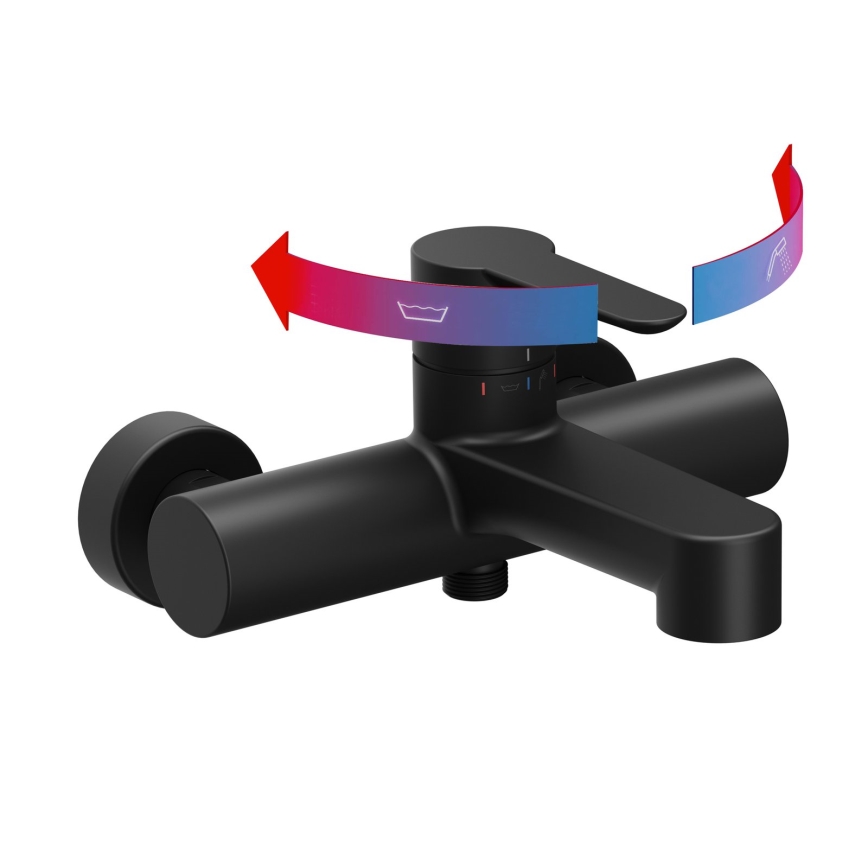 Ravak X070185 - Mitigeur de baignoire PURI noir