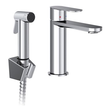 Ravak X070450 - Mitigeur pour lavabo avec douchette hygiénique CHROME, finition chrome brillant