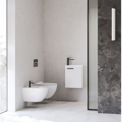 Ravak X070458 - Mitigeur de lavabo CHROME 17,7 cm noir