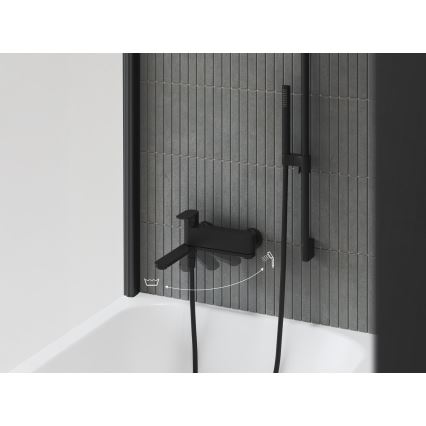 Ravak X070463 - Mitigeur de baignoire CHROME noir