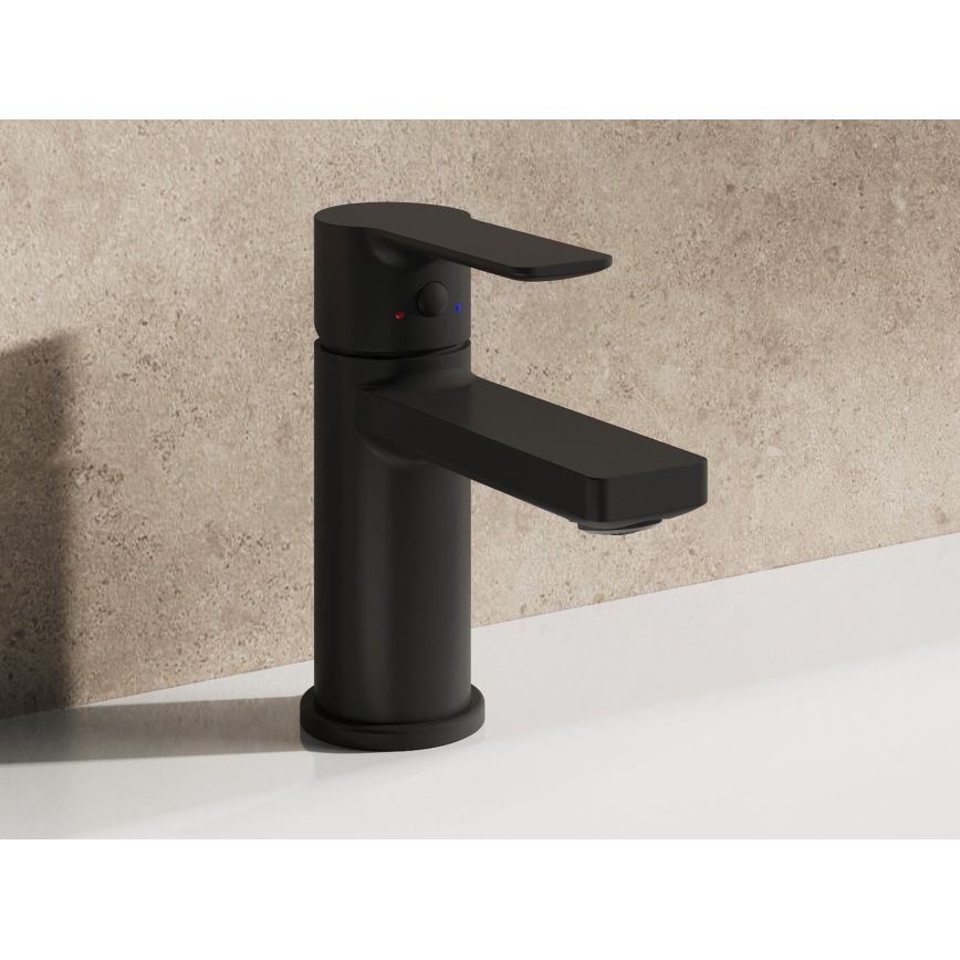 Ravak X070488 - Mitigeur pour lavabo SOLAR 13,5 cm noir