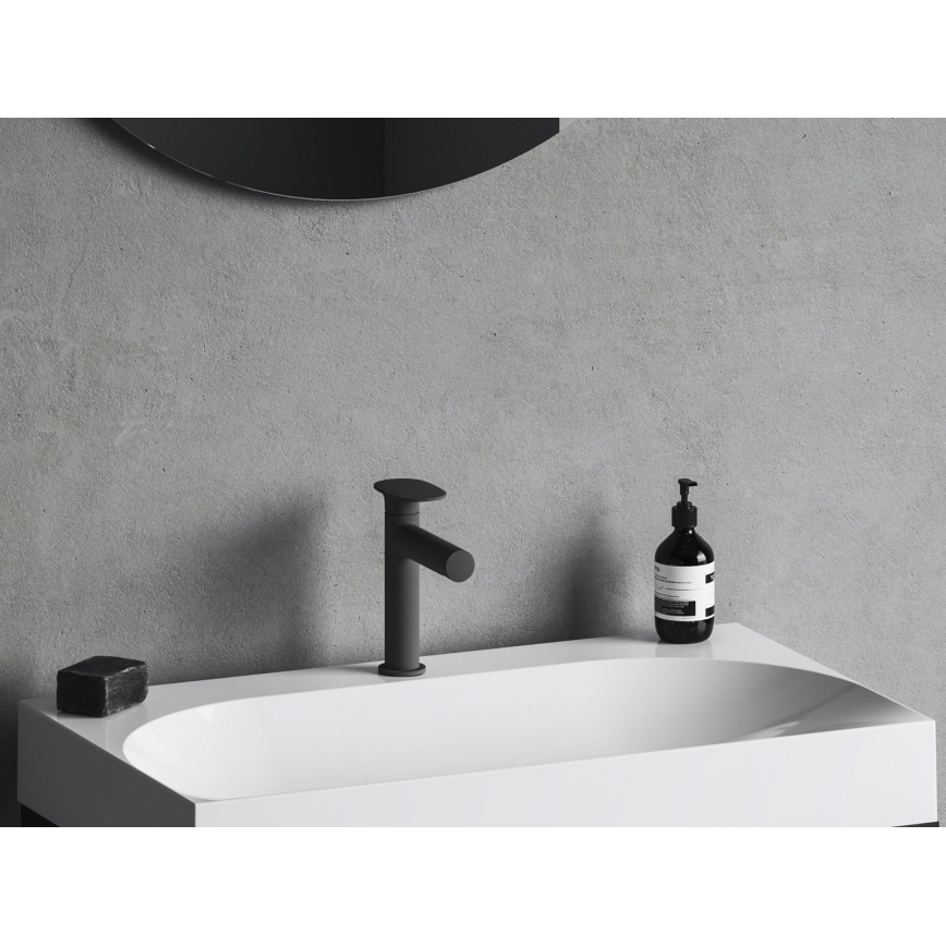 Ravak X070542 - Mitigeur de lavabo SPRING 18,9 cm noir