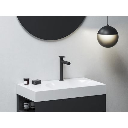 Ravak X070543 - Mitigeur de lavabo SPRING 25,4 cm noir