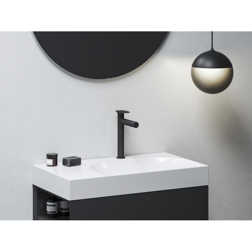 Ravak X070543 - Mitigeur de lavabo SPRING 25,4 cm noir