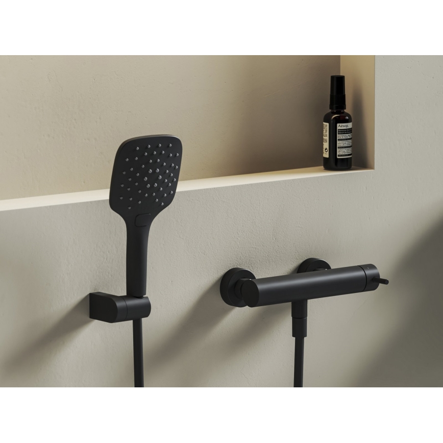 Ravak X070651 - Mitigeur de douche NOX noir mat