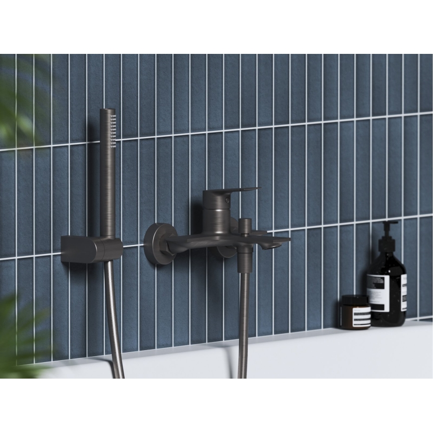 Ravak X070654 - Mitigeur de baignoire PLAN graphite brossé