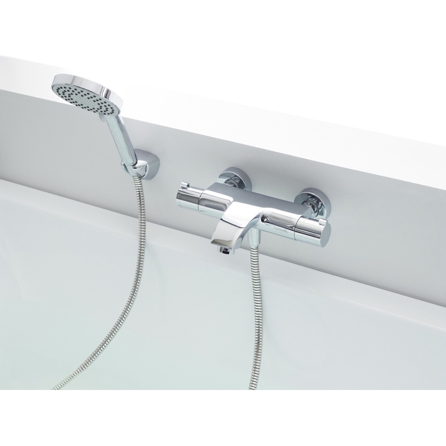 Ravak X07P065 - Flexible de douche en plastique 150 cm, chromé brillant