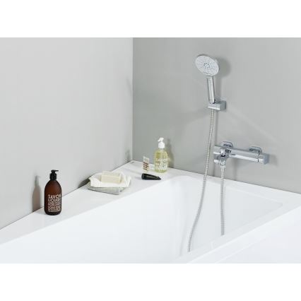 Ravak X07P233 - Pommeau de douche à main FLAT avec bouton, chrome brillant