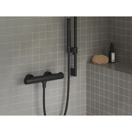 Ravak X07P568 - Flexible de douche en plastique 150 cm noir