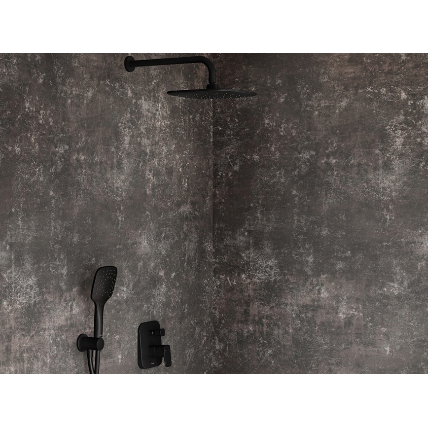 Ravak X07P569 - Douchette manuelle noire avec bouton