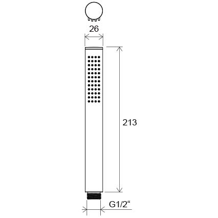 Ravak X07P573 - Douchette à main AIR noire