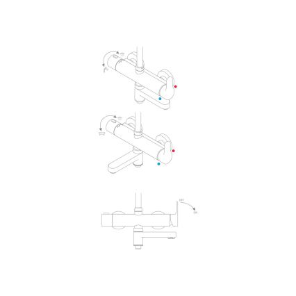 Ravak X07P642 - Ensemble de douche avec mitigeur, finition chrome brillant