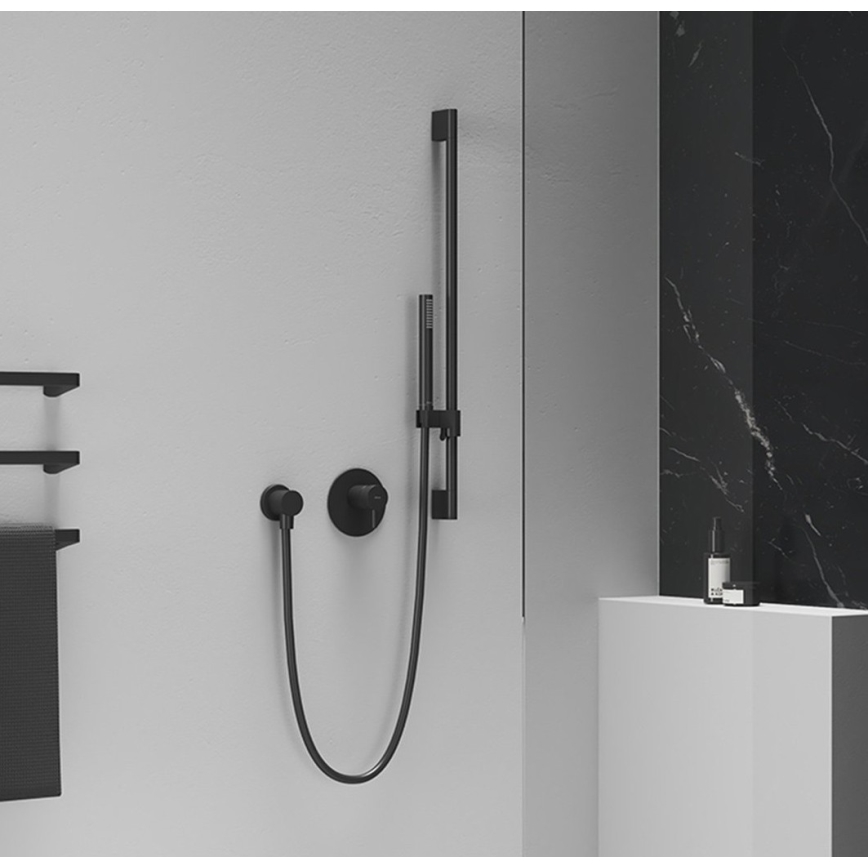 Ravak X07P670 - Douchette à main noire mate