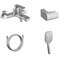 Ravak X07S113 - Ensemble pour baignoire avec mitigeur FLAT chromé brillant