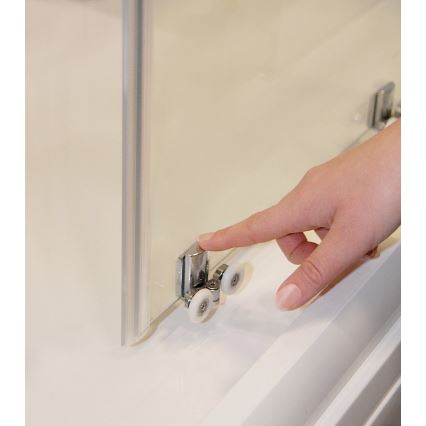 Ravak X1LM70C00Z1 - Cabine de douche d'angle 4 panneaux BLIX SLIM 90 x 90 cm, finition chrome brillant