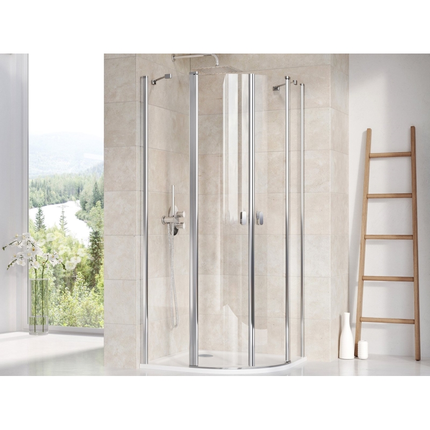 Ravak XA247701010 - Receveur de douche en quart de cercle ELIPSO 90x90 cm blanc