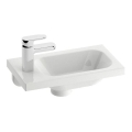 Ravak XJGL1100000 - Lavabo mural CHROME 40x22 cm marbre coulé/blanc